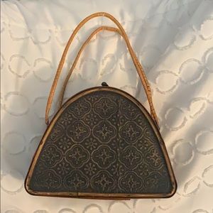 Vintage Wooden Mini Bag